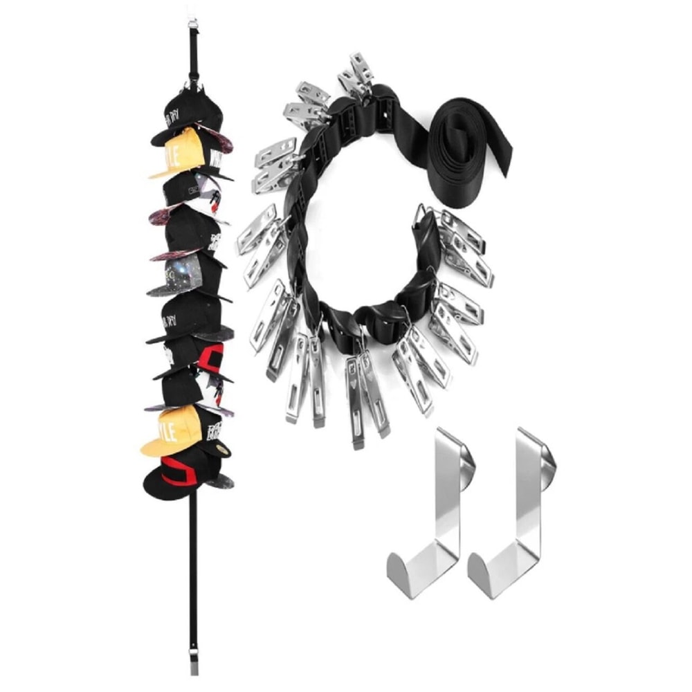 Baseball Cap Organizer Rack Convenient Closet Door Hanger For Storage 0