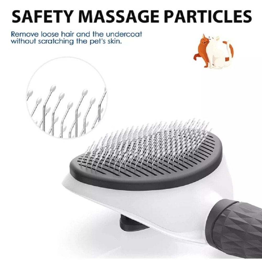 Pet Hair Remover Brush SelfCleaning Deshedding Comb For Dogs Cats Grooming Tool For Shedding Contr 2