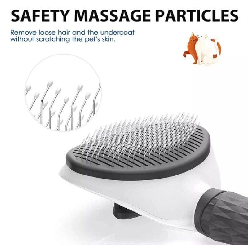 Pet Hair Remover Brush SelfCleaning Deshedding Comb For Dogs Cats Grooming Tool For Shedding Contr 2