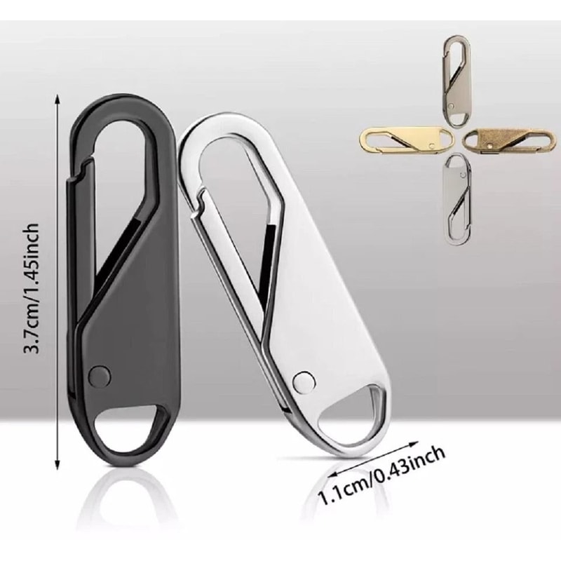 Zipper Pull Repair Kit Instant Zipper Tab Replacements For Bags Jackets And Luggage 2