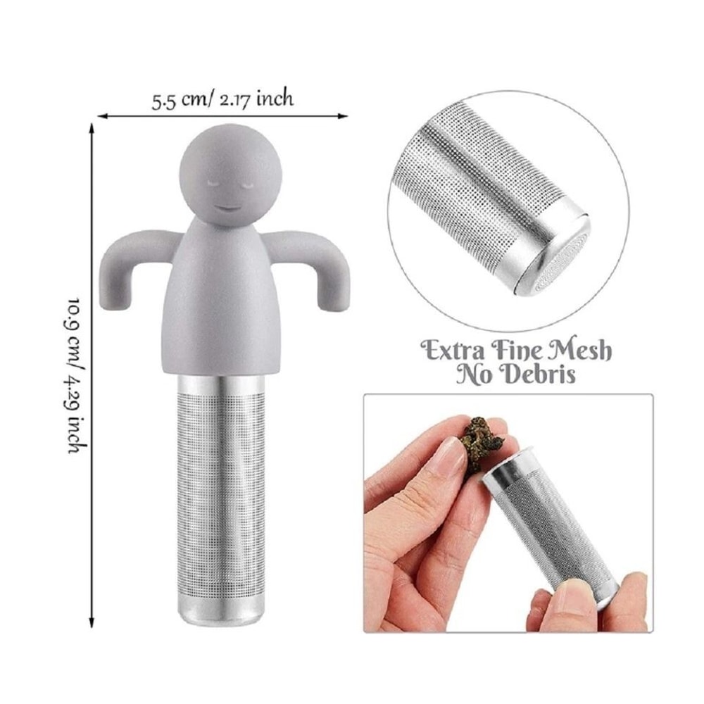 Loose Leaf Tea Infuser Stainless Steel Mesh Strainer With Silicone Handle Premium Tea Filter Set 1