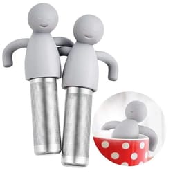 loose leaf tea infuser stainless steel mesh strainer with silicone handle premium tea filter set