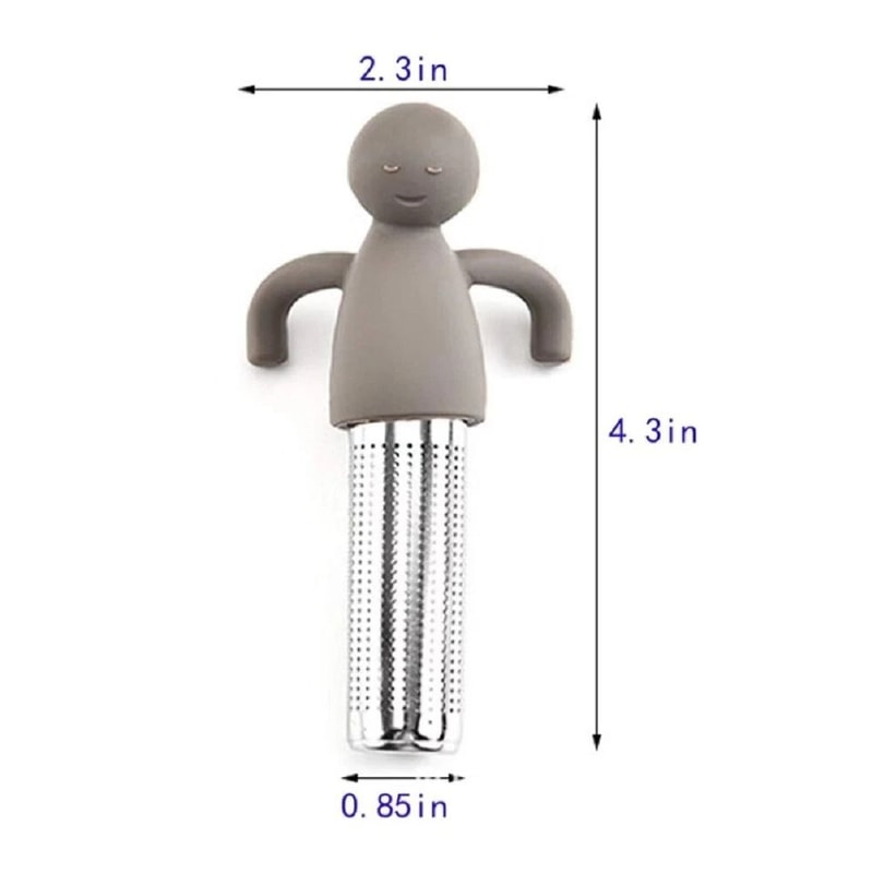 Loose Leaf Tea Infuser Stainless Steel Mesh Strainer With Silicone Handle Premium Tea Filter Set 4