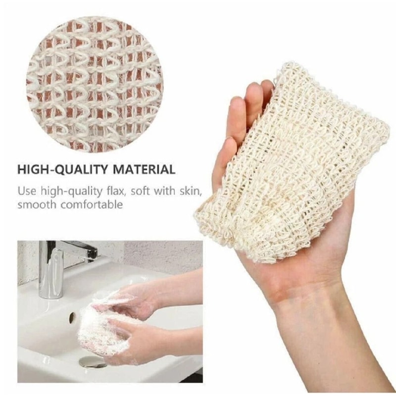 Sisal Soap Saver Bags Natural Exfoliating Pouches For Shower Bath 3