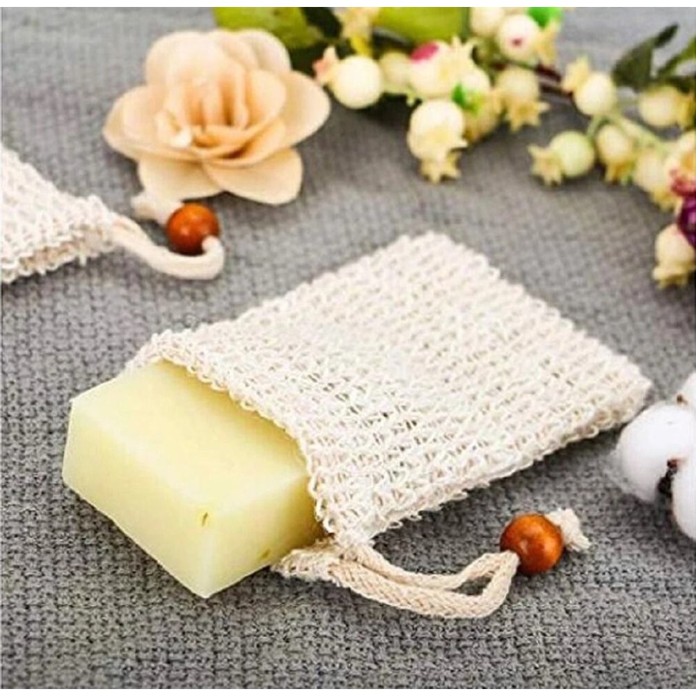 Sisal Soap Saver Bags Natural Exfoliating Pouches For Shower Bath 7