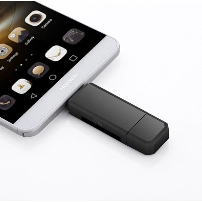 Micro USB OTG Card Reader And USB Hub Adapter For Android SDMicroSD Support 2