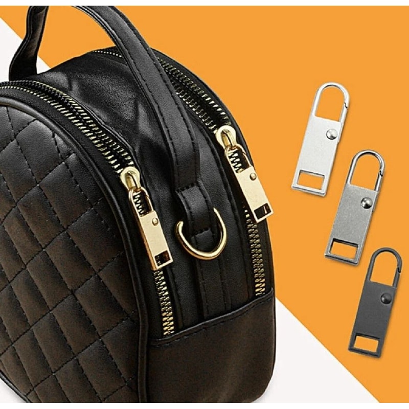 Metal Zipper Pull Tab Extenders For Bags Jackets Luggage Easy Repair Kit 1