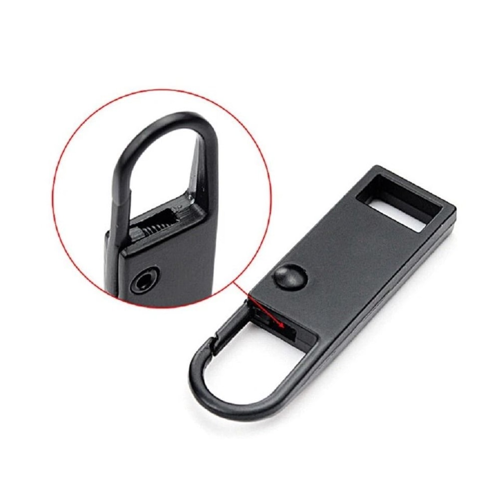 Metal Zipper Pull Tab Extenders For Bags Jackets Luggage Easy Repair Kit 3