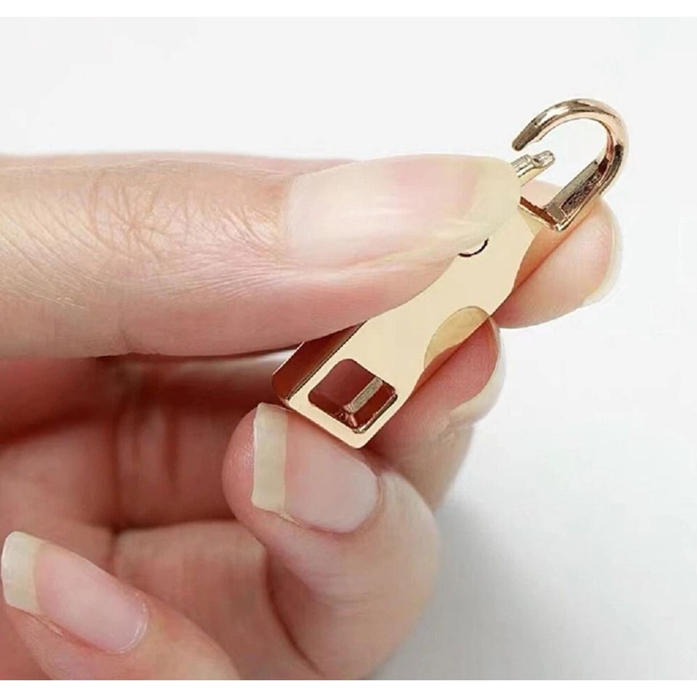 Metal Zipper Pull Tab Extenders For Bags Jackets Luggage Easy Repair Kit 4