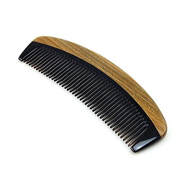 Handmade Sandalwood Hair Comb AntiStatic Wooden Detangler For All Hair Types 0