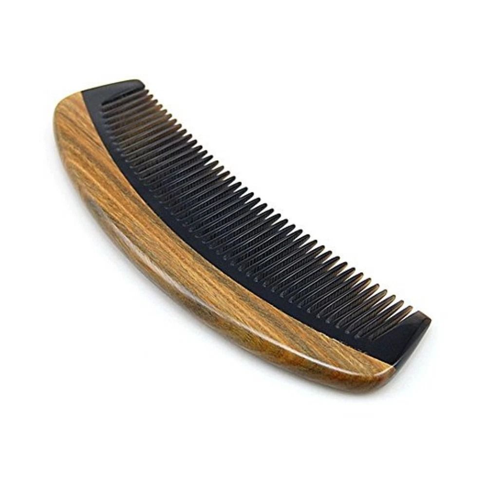 Handmade Sandalwood Hair Comb AntiStatic Wooden Detangler For All Hair Types 4