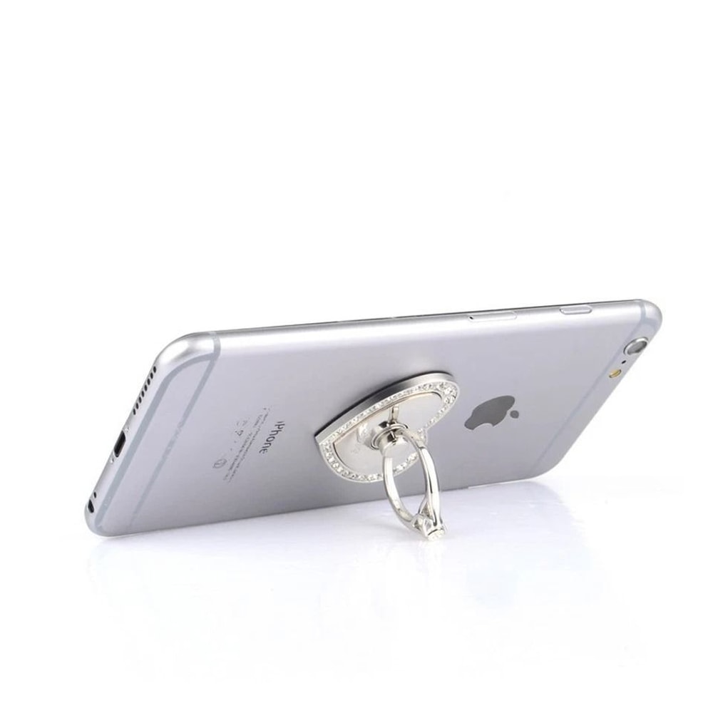 Heart Ring Phone Holder Rotating Finger Grip Stand For Smartphones 3