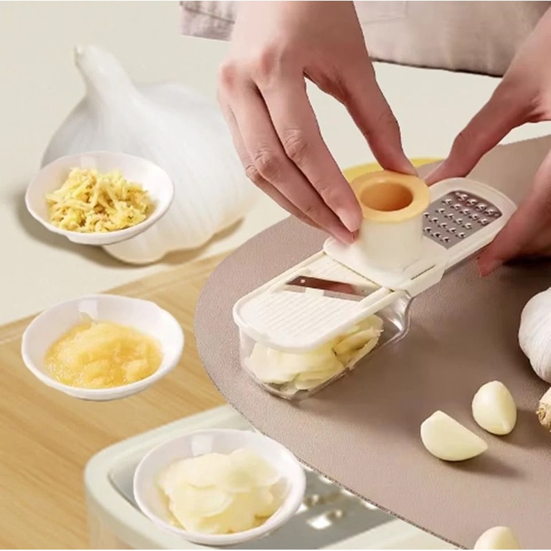 Ginger Garlic Slicer Grater Mandoline With Hand Guard Easy Grip Kitchen Tool For Effortless Slicin 1