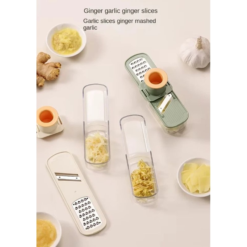 Ginger Garlic Slicer Grater Mandoline With Hand Guard Easy Grip Kitchen Tool For Effortless Slicin 2