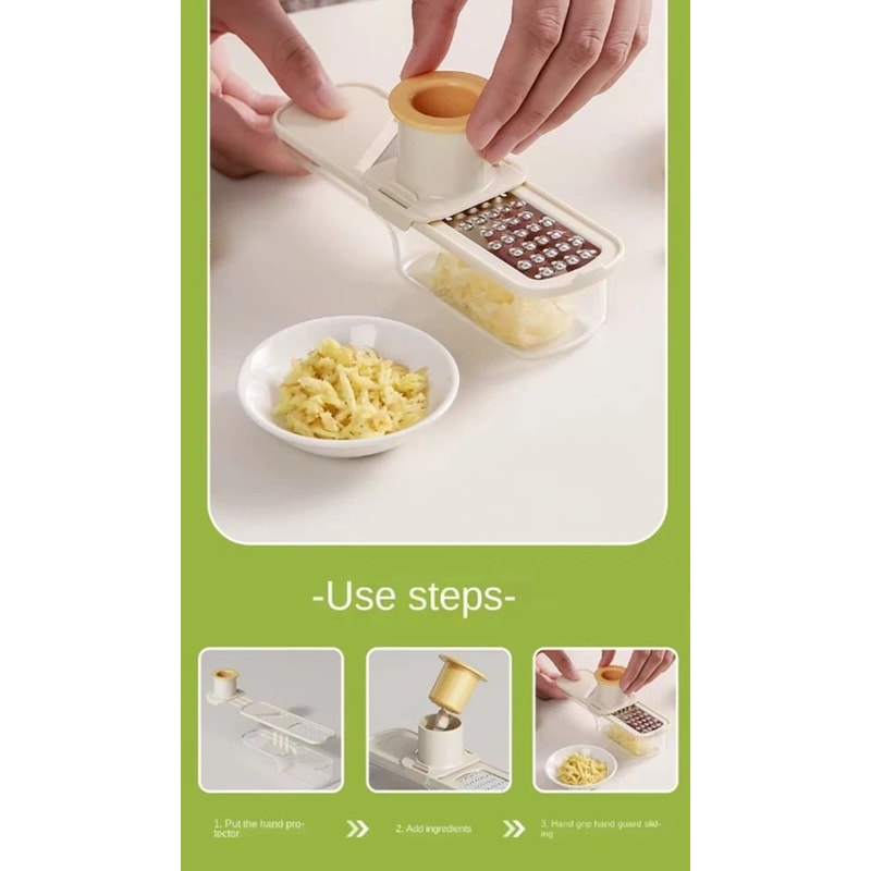 Ginger Garlic Slicer Grater Mandoline With Hand Guard Easy Grip Kitchen Tool For Effortless Slicin 3
