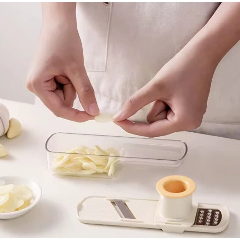 Ginger Garlic Slicer Grater Mandoline With Hand Guard Easy Grip Kitchen Tool For Effortless Slicin 7