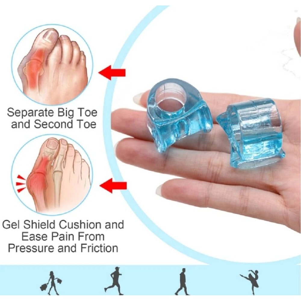 Silicone Gel Bunion Corrector And Toe Separator Orthotic Pain Relief Spacer For Foot Alignment 1