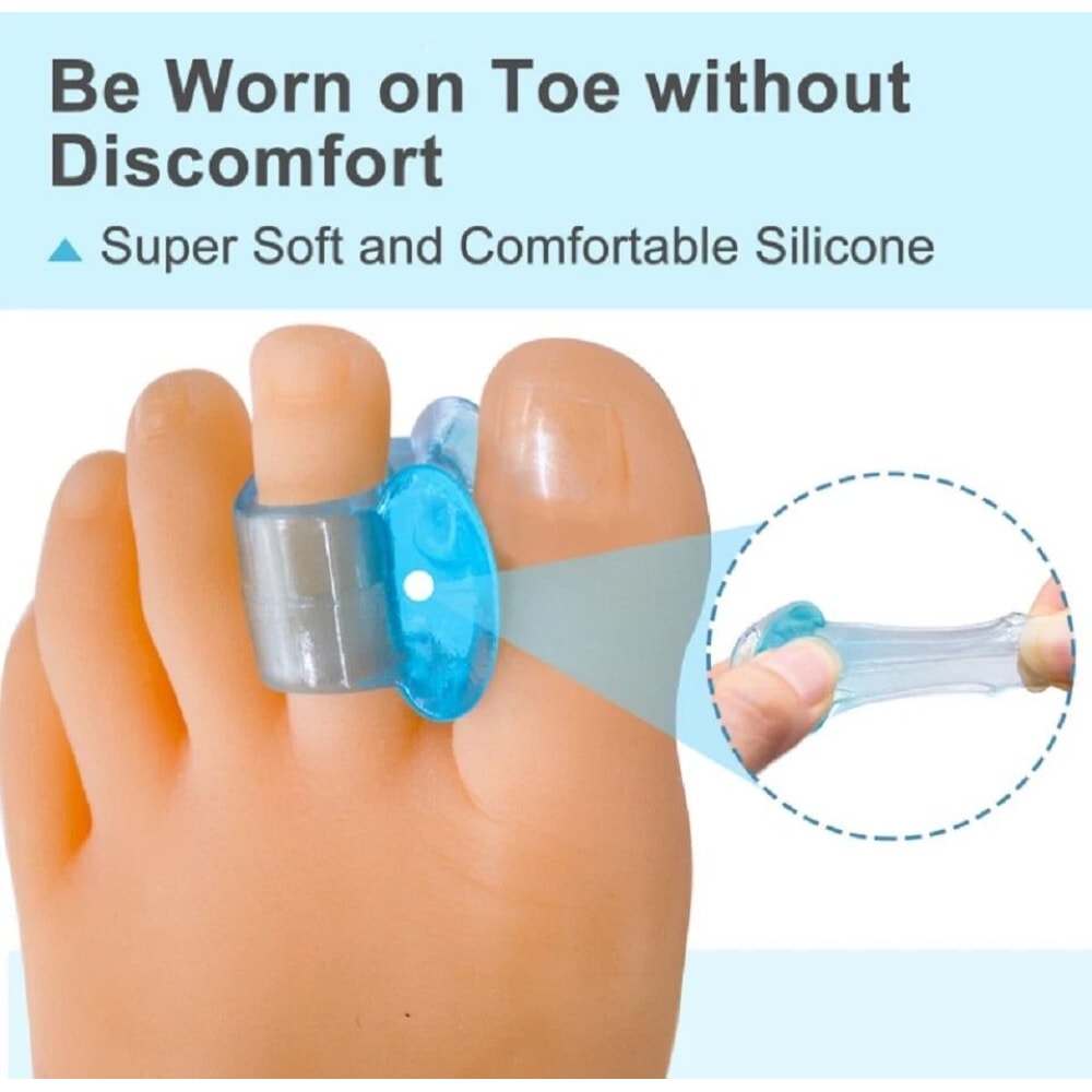 Silicone Gel Bunion Corrector And Toe Separator Orthotic Pain Relief Spacer For Foot Alignment 2