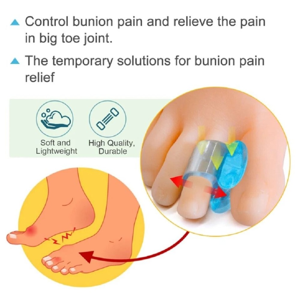 Silicone Gel Bunion Corrector And Toe Separator Orthotic Pain Relief Spacer For Foot Alignment 4