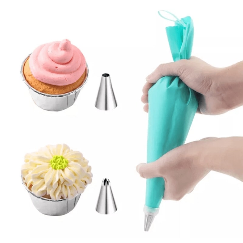 Cake Decorating Kit Piping Bag Icing Tips Set For Cupcake And Pastry Baking DIY 10