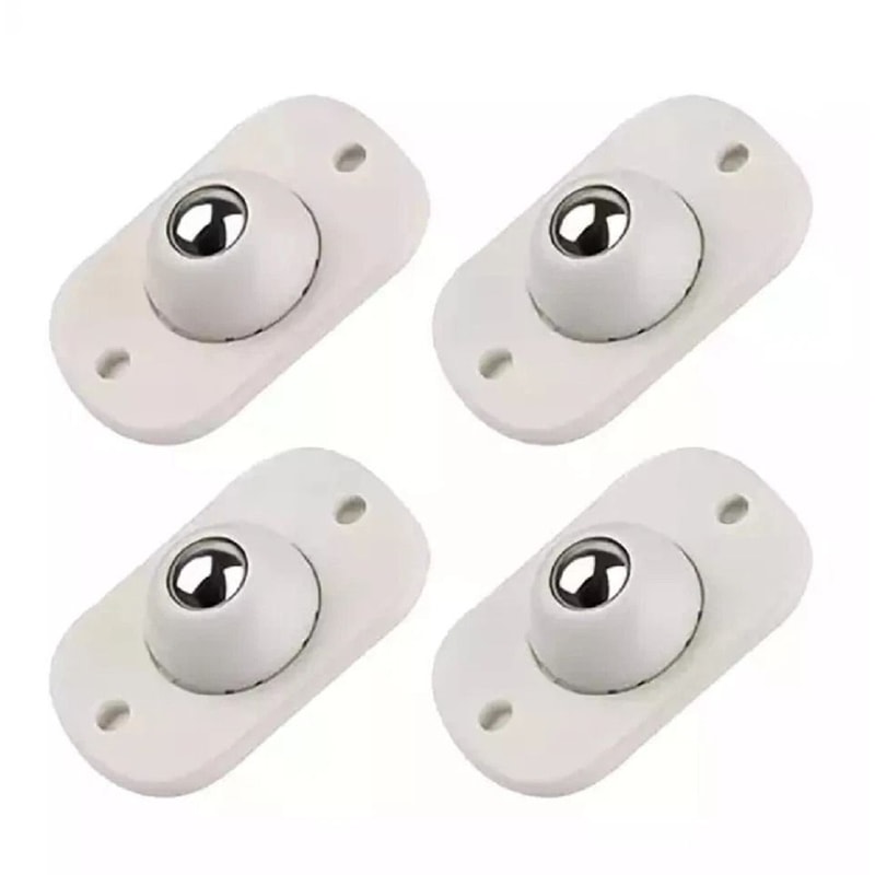 Mini Swivel Caster Wheels SelfAdhesive Stainless Steel Rollers For Furniture 0