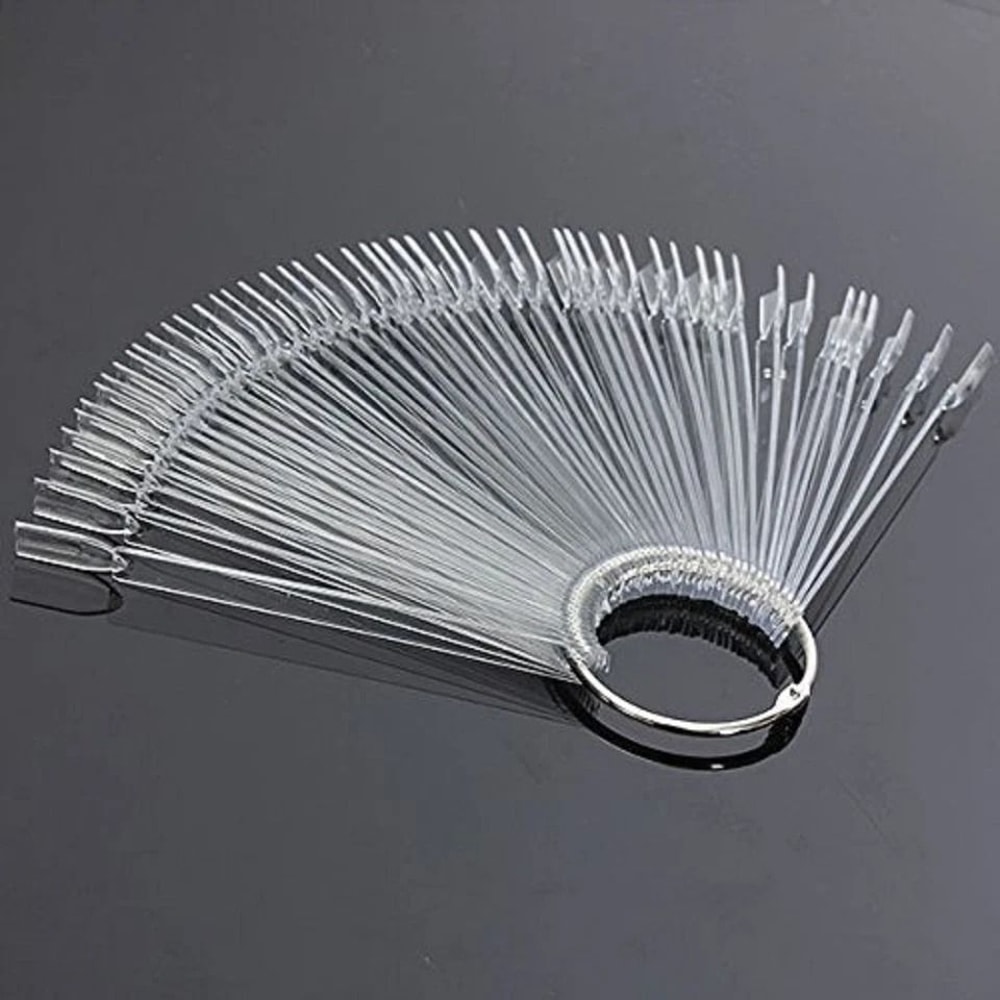Nail Swatch Sticks Fan Shape Color Display Tips For Gel Polish Art 1