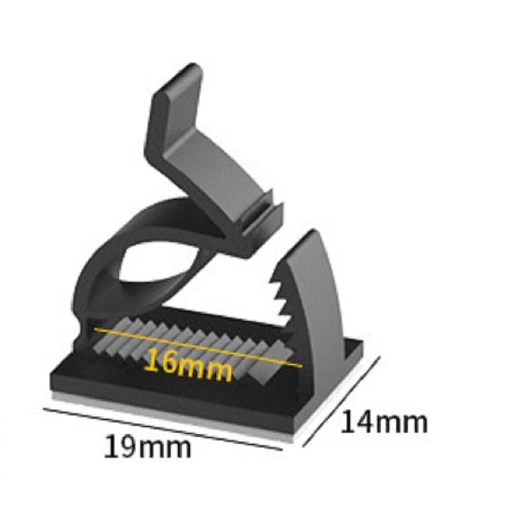 Self Adhesive Cable Clips For Cord Wire Organization Desk Wall Home Use 1