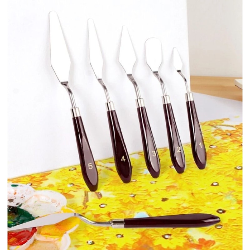Stainless Steel Palette Knife Set For Oil Acrylic Painting 0