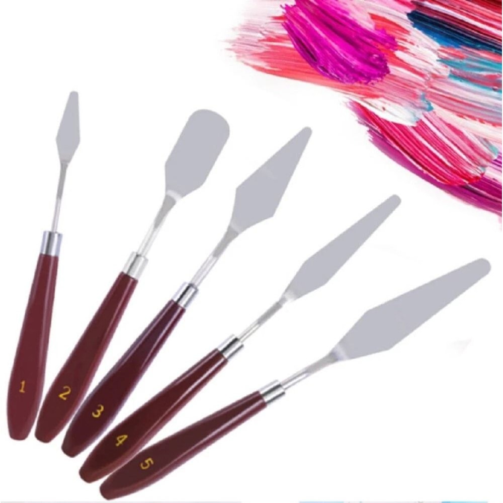 Stainless Steel Palette Knife Set For Oil Acrylic Painting 7