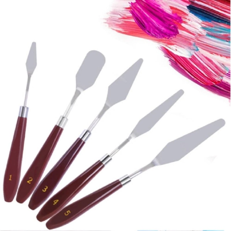 Stainless Steel Palette Knife Set For Oil Acrylic Painting 7