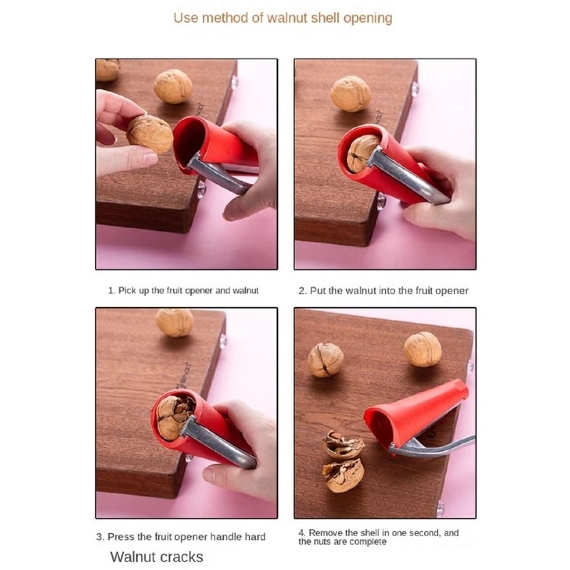 Ergonomic Nut Cracker And Sheller Tool For Walnut Pecan Bottle Style 5