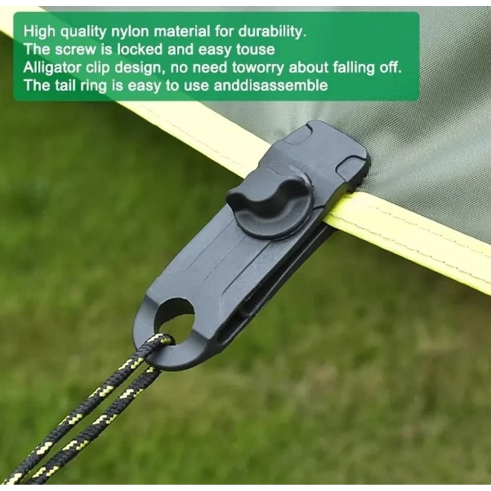 Heavy Duty Tarp Clips Secure Clamp Grips For Canopies Awnings Tent Covers 3