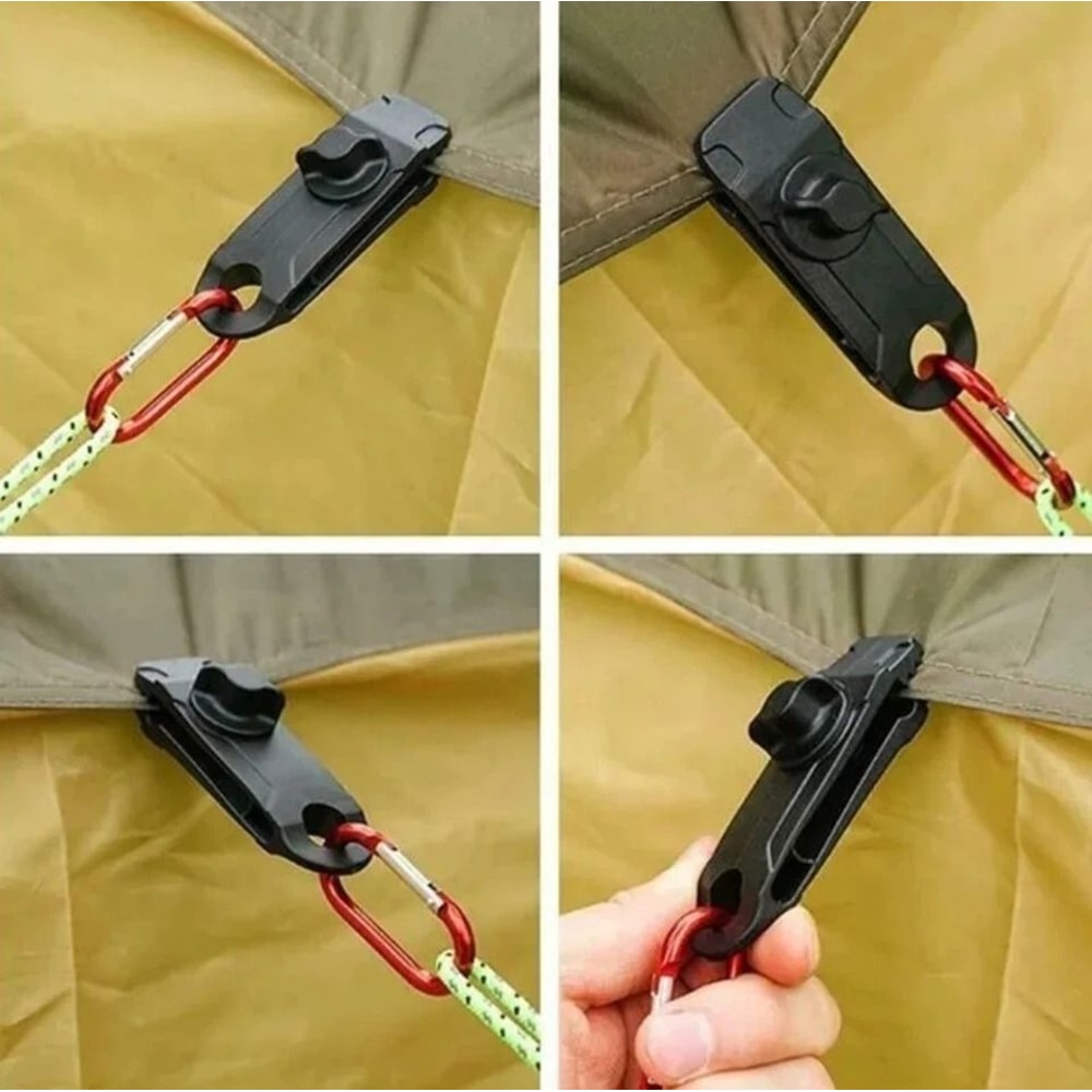 Heavy Duty Tarp Clips Secure Clamp Grips For Canopies Awnings Tent Covers 4