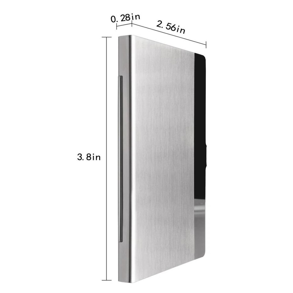 Stainless Steel Business Card Holder Case Slim Durable Metal Wallet For ID Credit Cards And Busines 1
