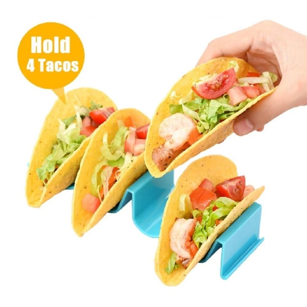 Taco Holder Stand For Hard Shell Tacos BPAFree Durable Plastic Tray For Easy Tacos 4