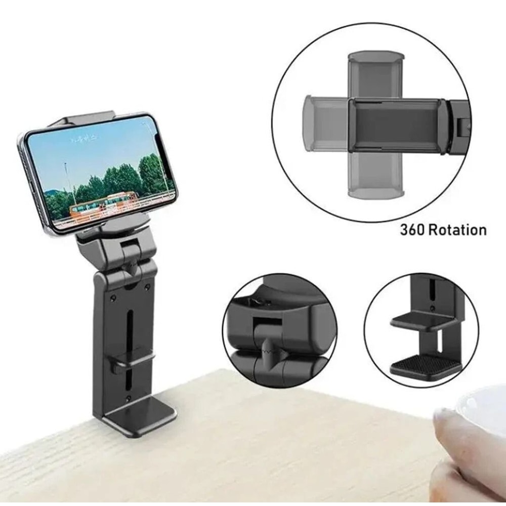 Travel Phone Holder Mount Airplane Seat Tray Luggage Handle Desk Clip HandsFree 3