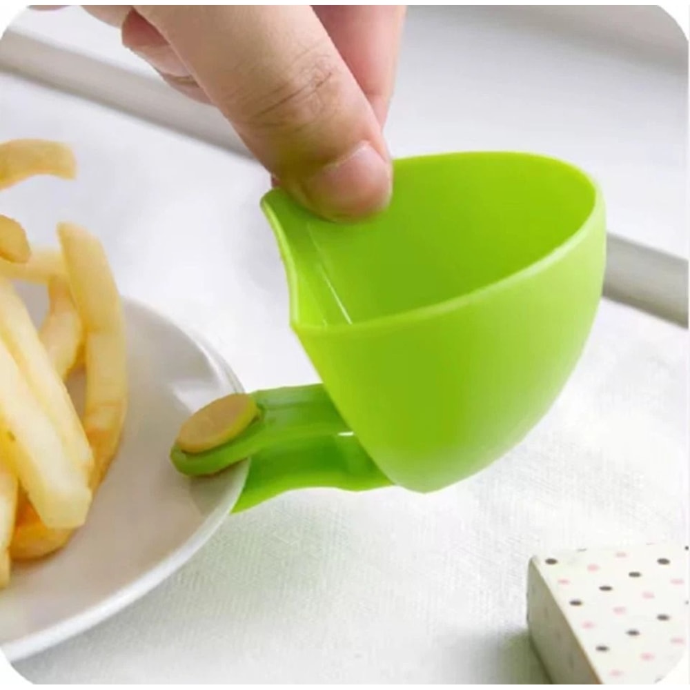 ClipOn Dip Bowls Set Chip Dip Snack Serving Bowls With Sauce Holders 6