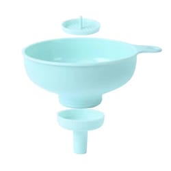 wide mouth kitchen funnel jar filler, strainer & spout for canning & mason jars