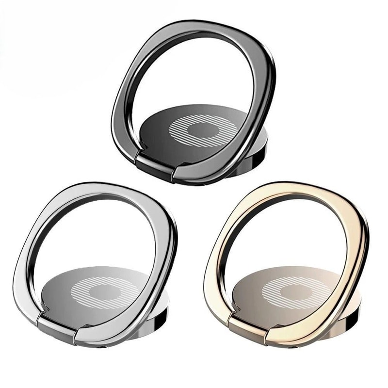 Finger Ring Stand Car Magnetic Phone Holder Desk Bracket Metal Universal 0