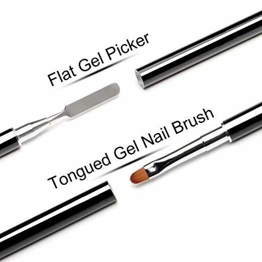PolyGel Nail Brush Spatula Dual End Gel Builder Application Tool For Perfect Nails 4
