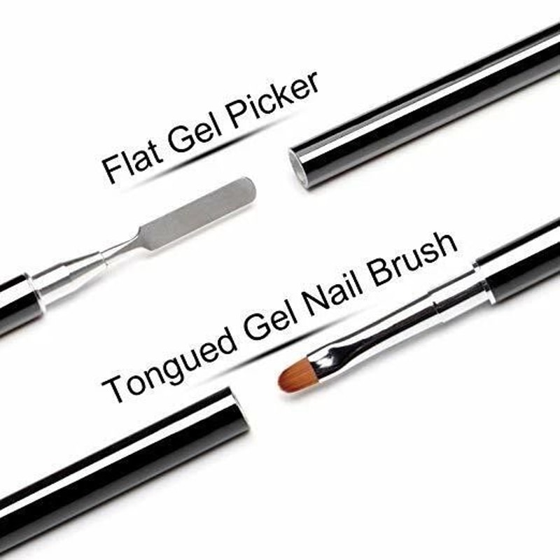 PolyGel Nail Brush Spatula Dual End Gel Builder Application Tool For Perfect Nails 4