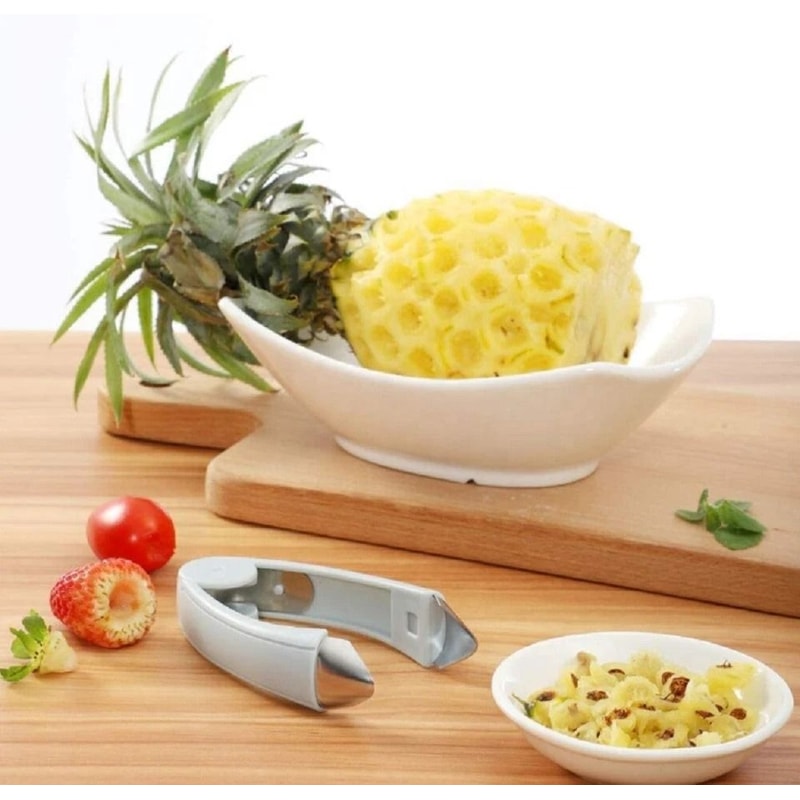 Pineapple Eye Remover Strawberry Huller Kitchen Tool For Effortless Fruit Prep 3