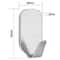 Heavy Duty Self Adhesive Hooks Stainless Steel No Drill Wall Hooks For Home Office 1