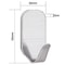Heavy Duty Self Adhesive Hooks Stainless Steel No Drill Wall Hooks For Home Office 1