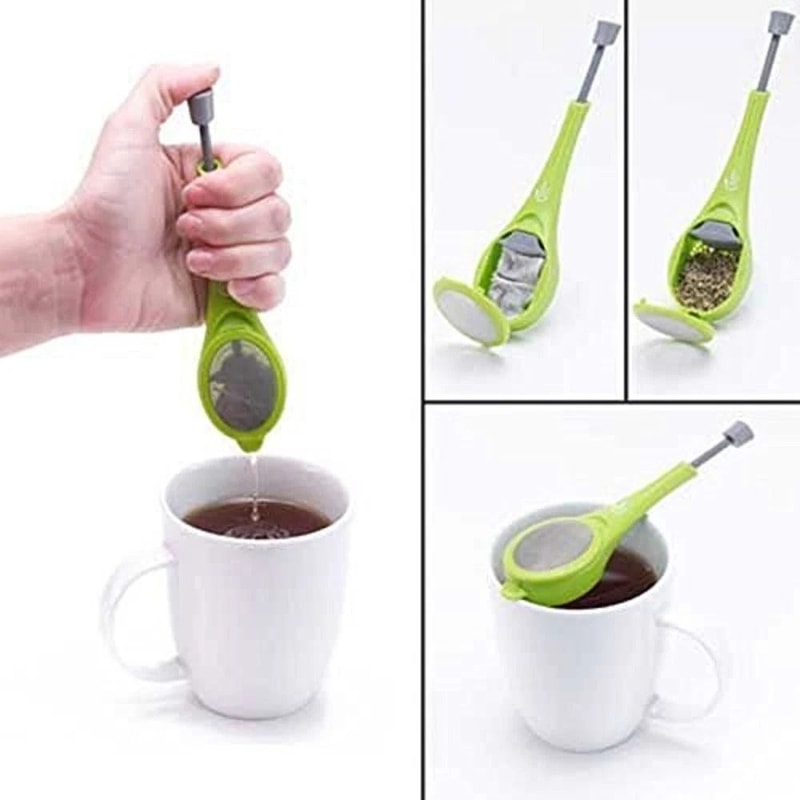 Silicone Tea Infuser For Loose Leaf Herbal Spice Steeping Filter For Mug Reusable Dishwasher Safe 3