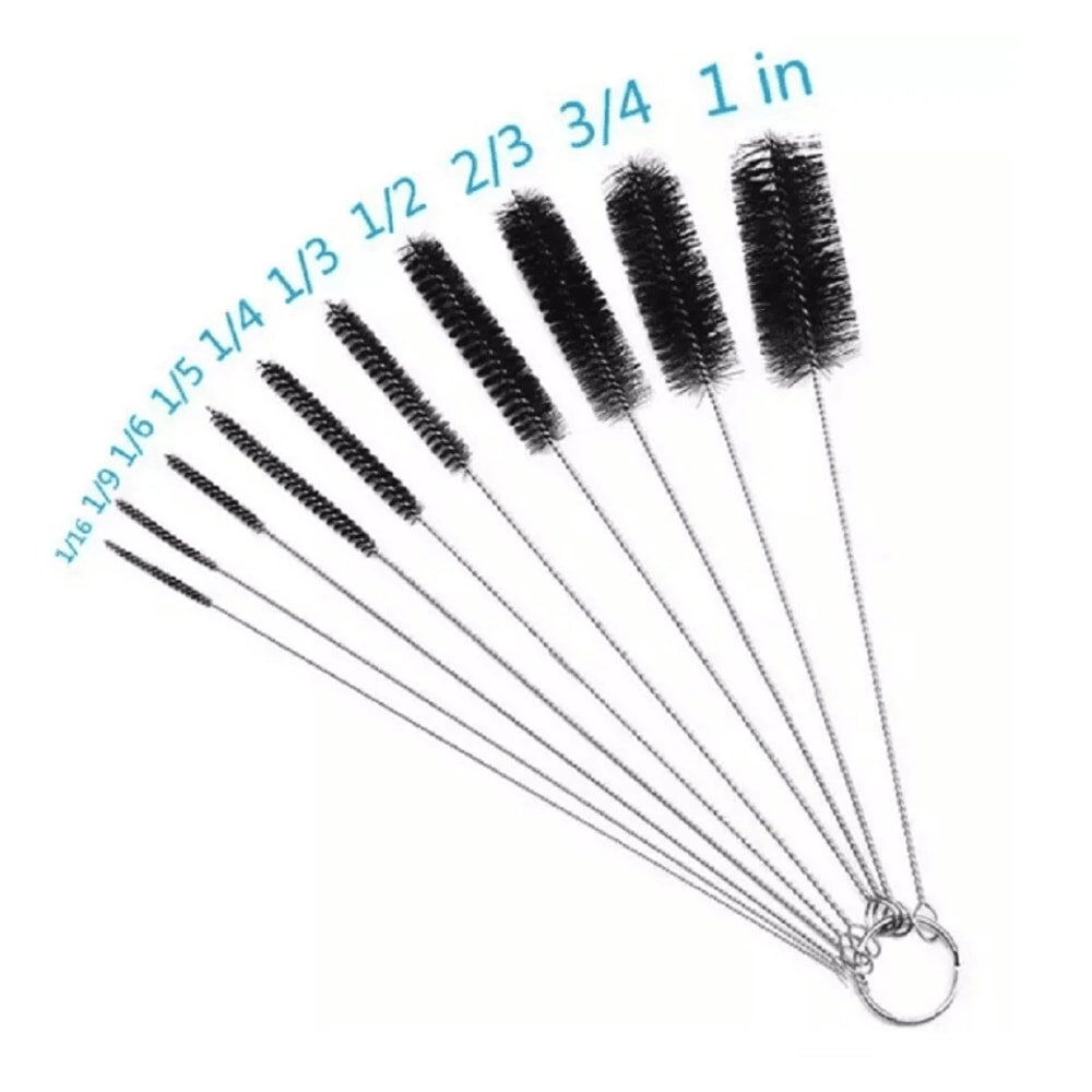 Nylon Bristle Straw Cleaning Brushes Stainless Steel Wire Drink Pipe Cleaner For Easy EcoFriendly C 4