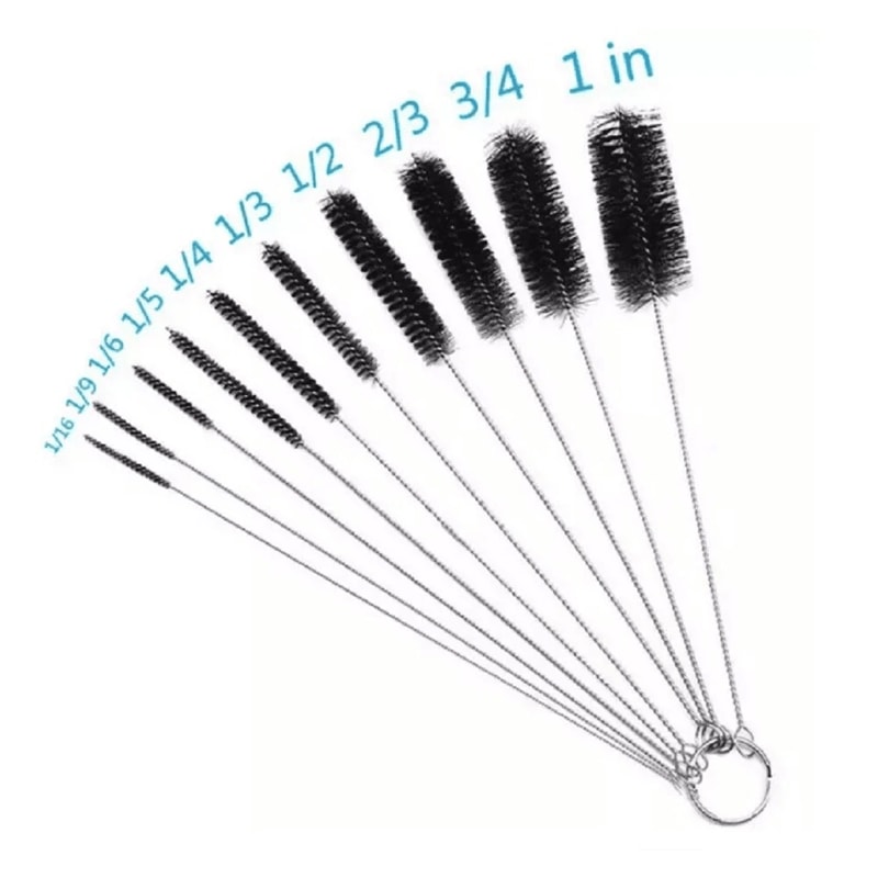 Nylon Bristle Straw Cleaning Brushes Stainless Steel Wire Drink Pipe Cleaner For Easy EcoFriendly C 4