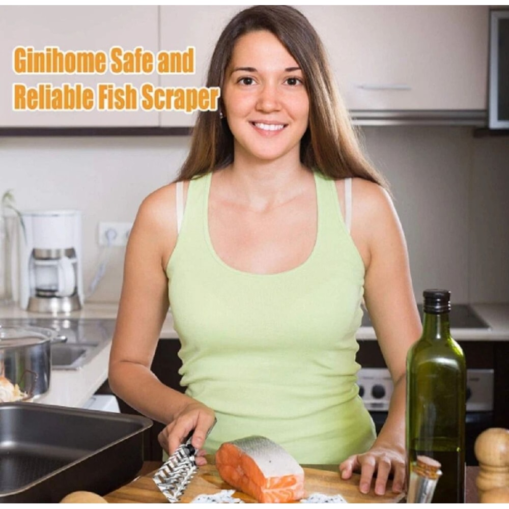 Stainless Steel Fish Scaler Brush Fish Scale Scraper Tool For Seafood Cleaning 1