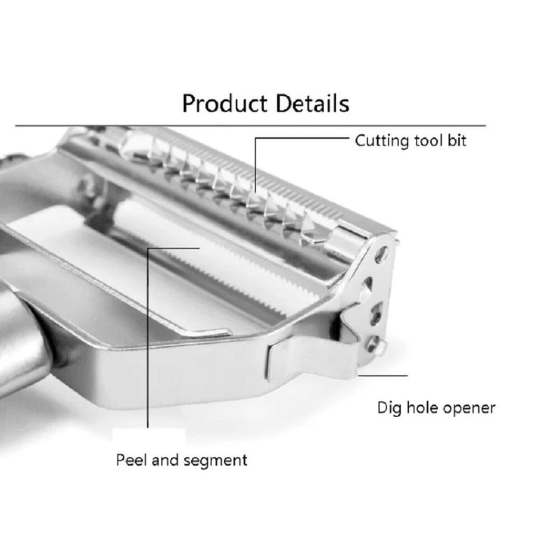 Premium Stainless Steel Peeler Julienne Slicer Dual Blade Fruit And Vegetable Cutter Tool 1