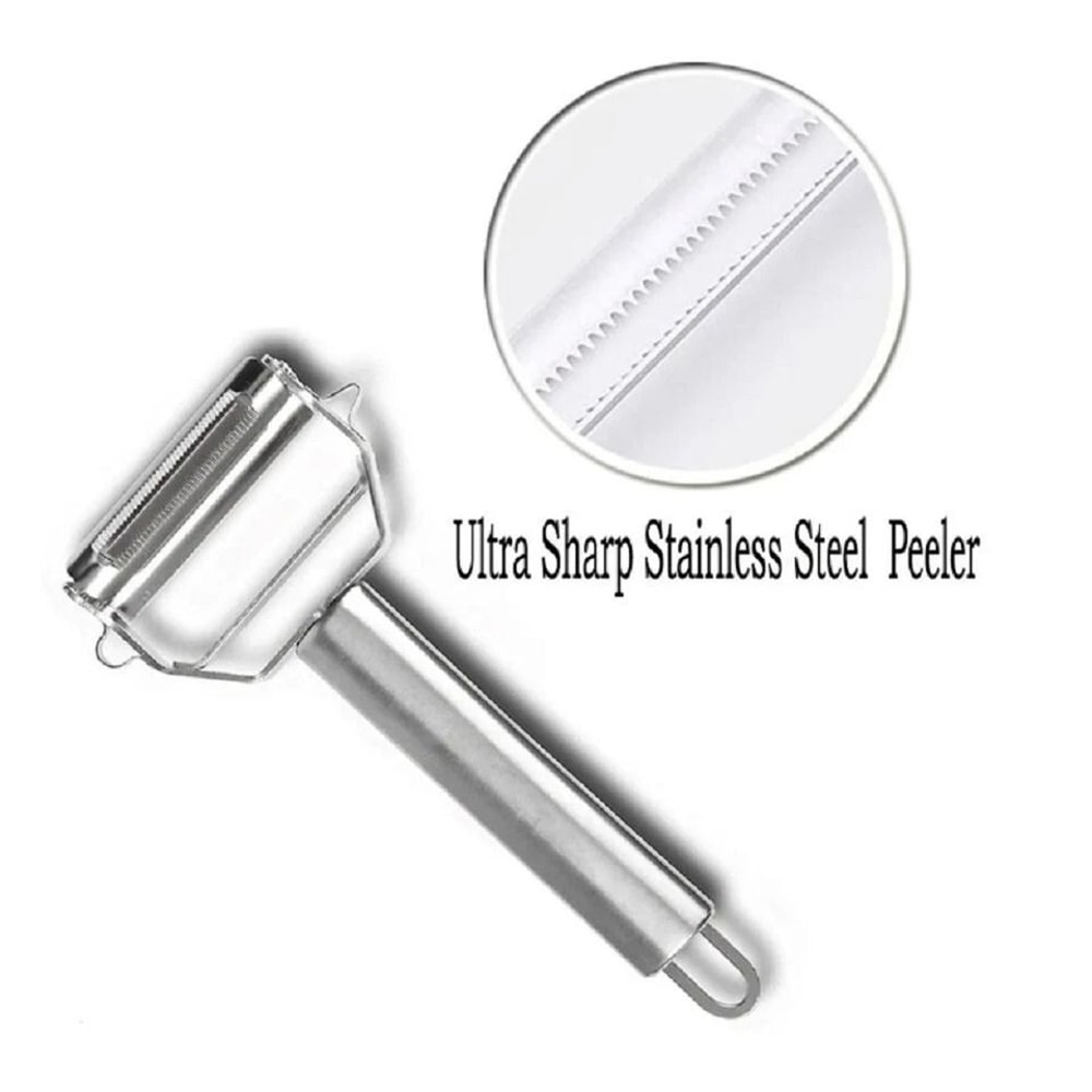 Premium Stainless Steel Peeler Julienne Slicer Dual Blade Fruit And Vegetable Cutter Tool 4